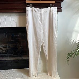 Reiss High Rise Career Trousers in Cream 10 O1